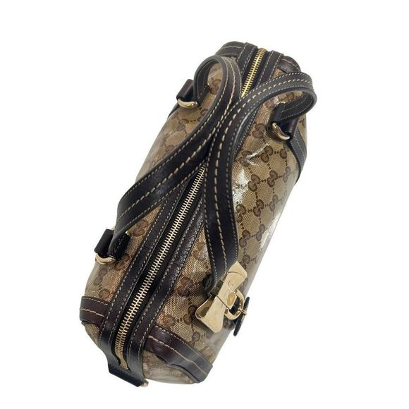 Gucci Brown monogram Crystal Duchessa Boston Bag sr#181487-new photos - Picture 9 of 15